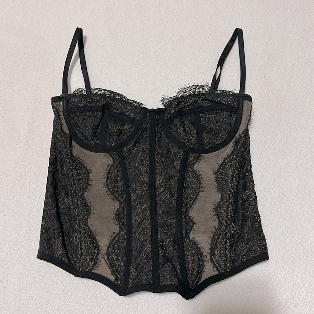 Urban Outfitters black corset top